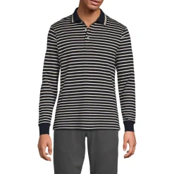 Supima Langarm-Polo für Herren, Classic Fit
