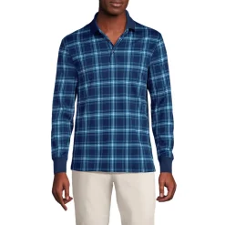 Supima Langarm-Polo für Herren, Classic Fit