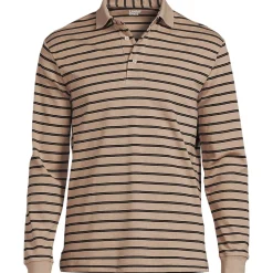 Supima Langarm-Polo für Herren, Classic Fit