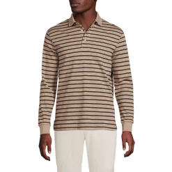Supima Langarm-Polo für Herren, Classic Fit
