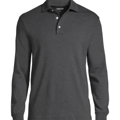 Supima Langarm-Polo für Herren, Classic Fit