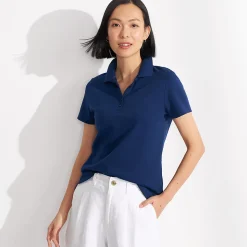 Supima-Poloshirt für Damen