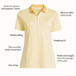 Supima-Poloshirt für Damen