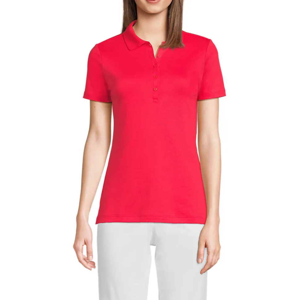 Supima-Poloshirt für Damen