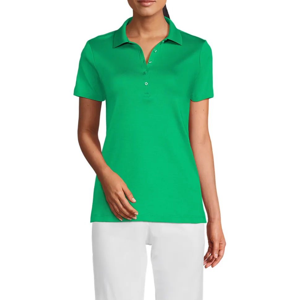 Supima-Poloshirt für Damen