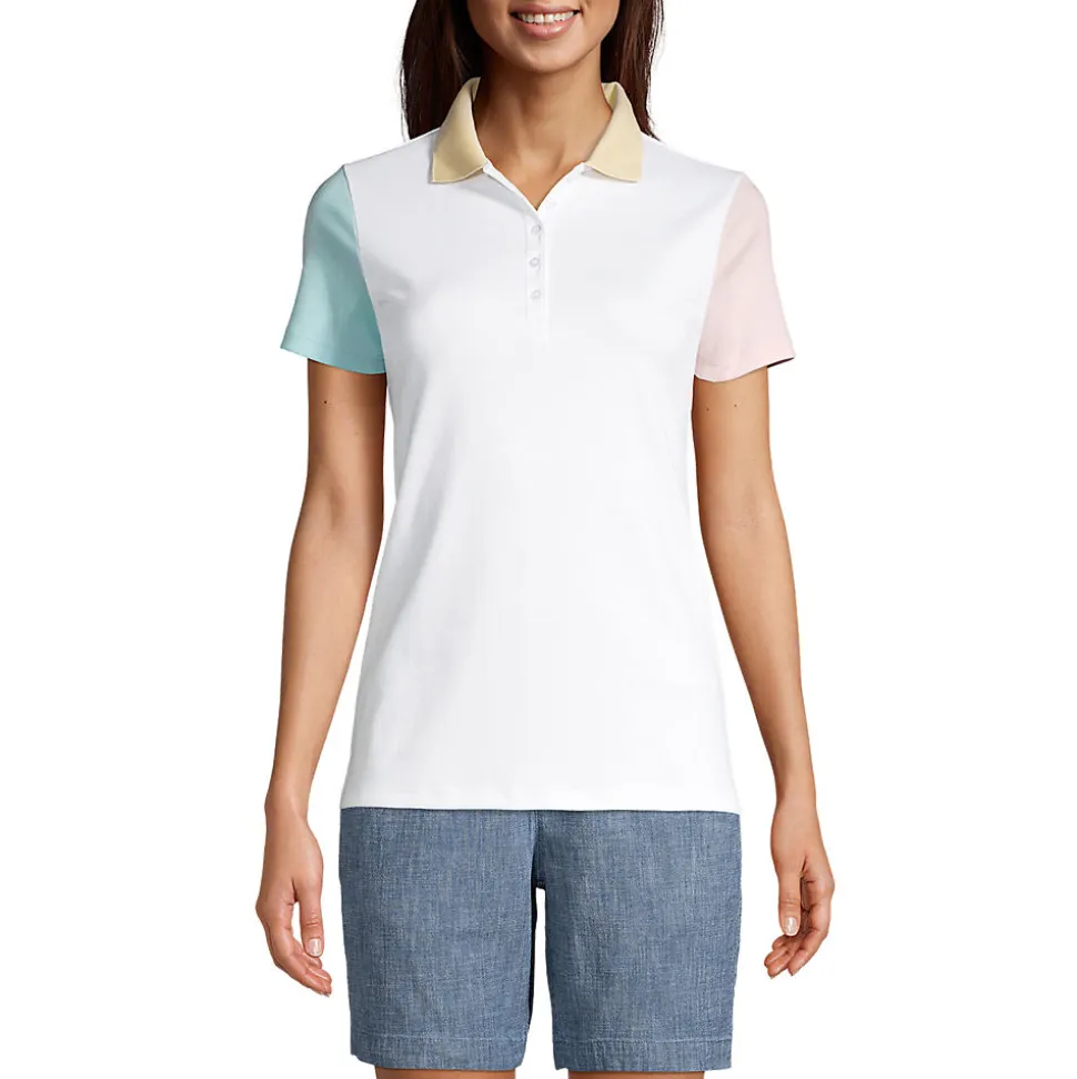 Supima-Poloshirt für Damen