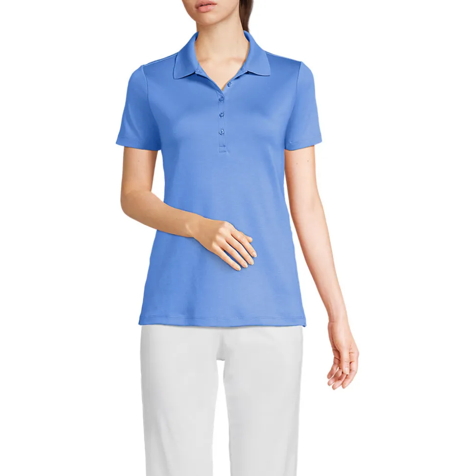 Supima-Poloshirt für Damen
