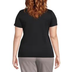 Supima-Poloshirt für Damen in Plus-Größe