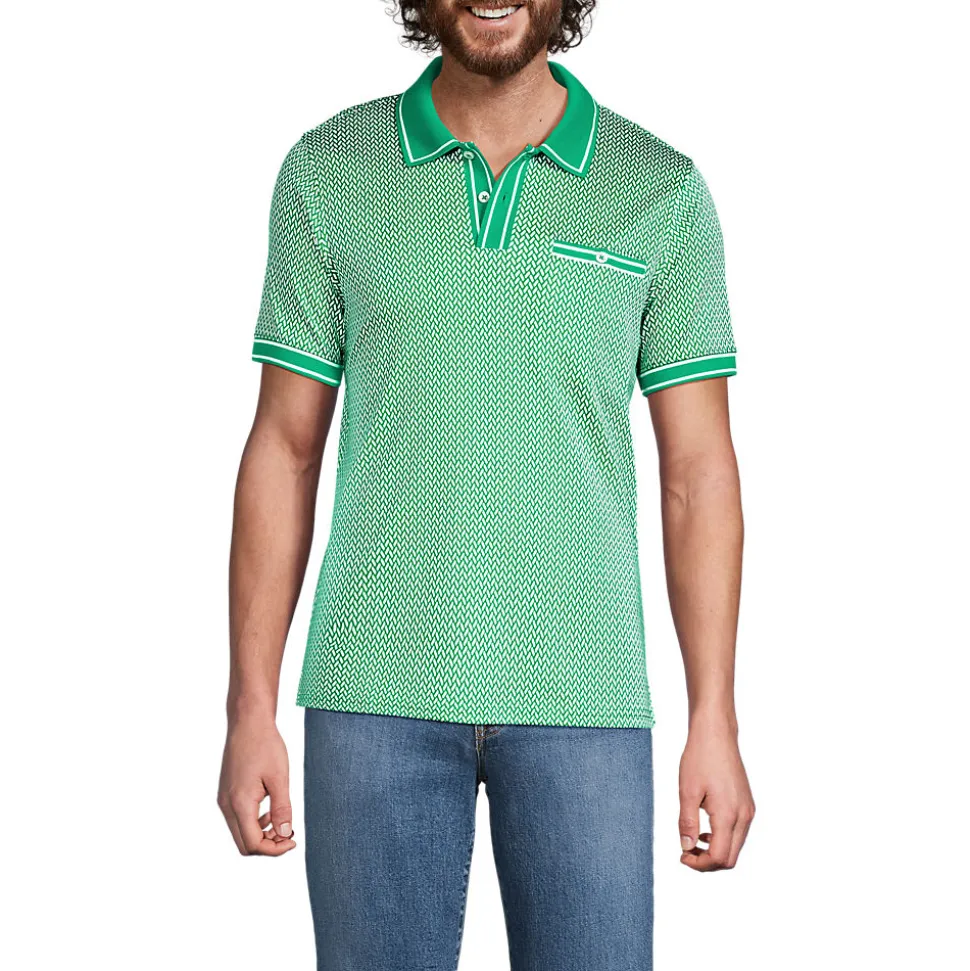 Supima Poloshirt mit Brusttasche für Herren