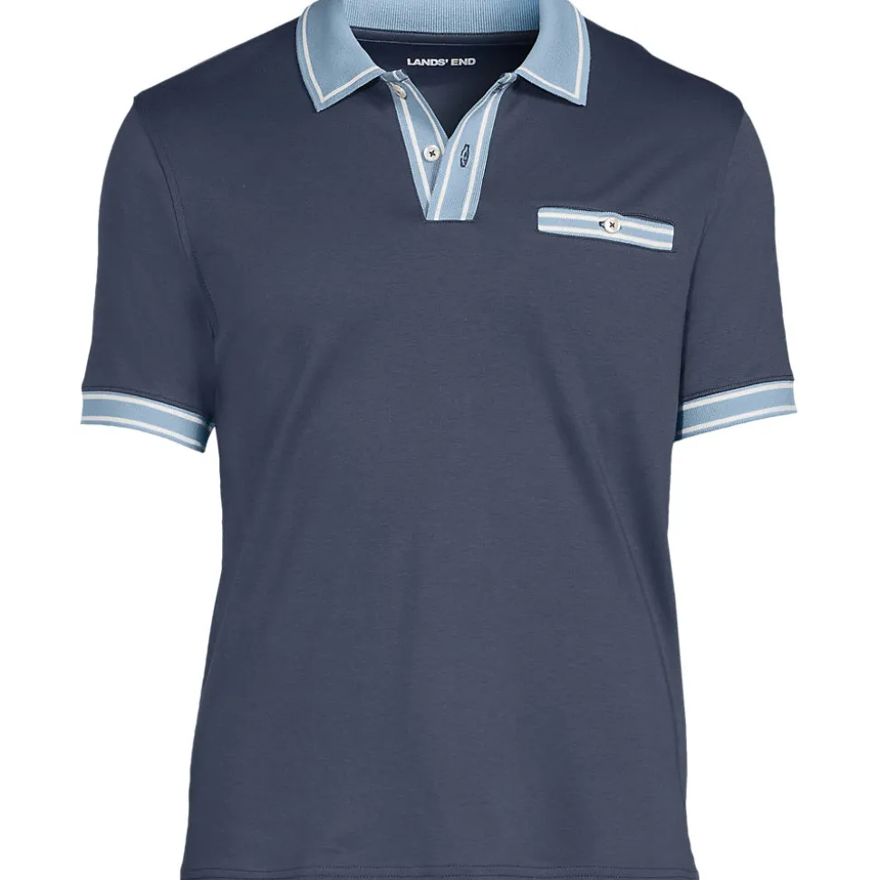 Supima Poloshirt mit Brusttasche für Herren