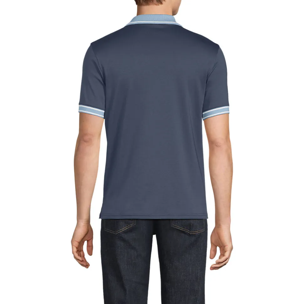 Supima Poloshirt mit Brusttasche für Herren