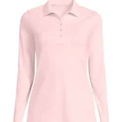 Supima-Poloshirt mit langen Ärmeln für Damen