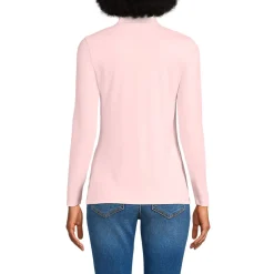 Supima-Poloshirt mit langen Ärmeln für Damen