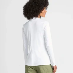 Supima-Poloshirt mit langen Ärmeln für Damen