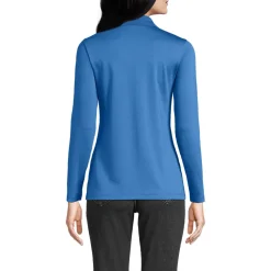 Supima-Poloshirt mit langen Ärmeln für Damen
