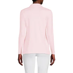 Supima-Poloshirt mit langen Ärmeln für Damen