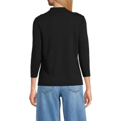 Supima Poloshirt mit 3/4-Ärmeln für Damen