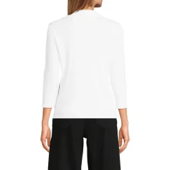 Supima Poloshirt mit 3/4-Ärmeln für Damen