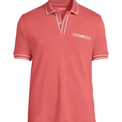 Supima-Poloshirt mit Streifendetails für Herren