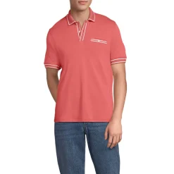 Supima-Poloshirt mit Streifendetails für Herren