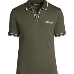 Supima-Poloshirt mit Streifendetails für Herren