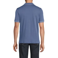 Supima-Poloshirt mit Streifendetails für Herren