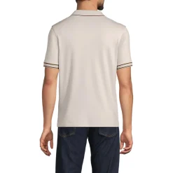 Supima-Poloshirt mit Streifendetails für Herren