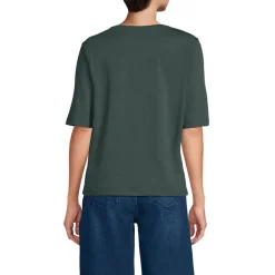 Supima Rundhalsshirt für Damen