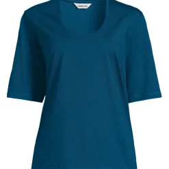 Supima Rundhalsshirt für Damen