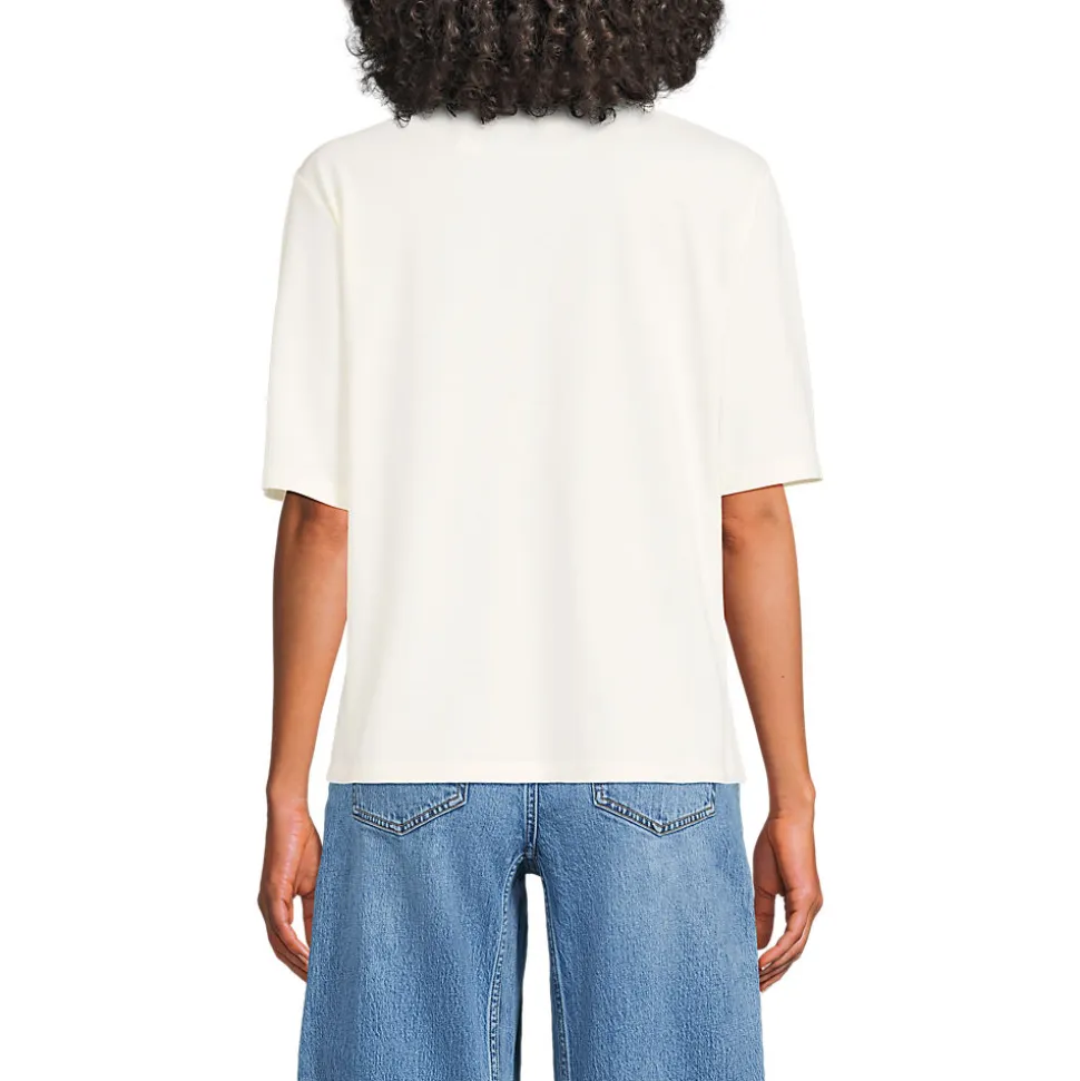 Supima Rundhalsshirt für Damen