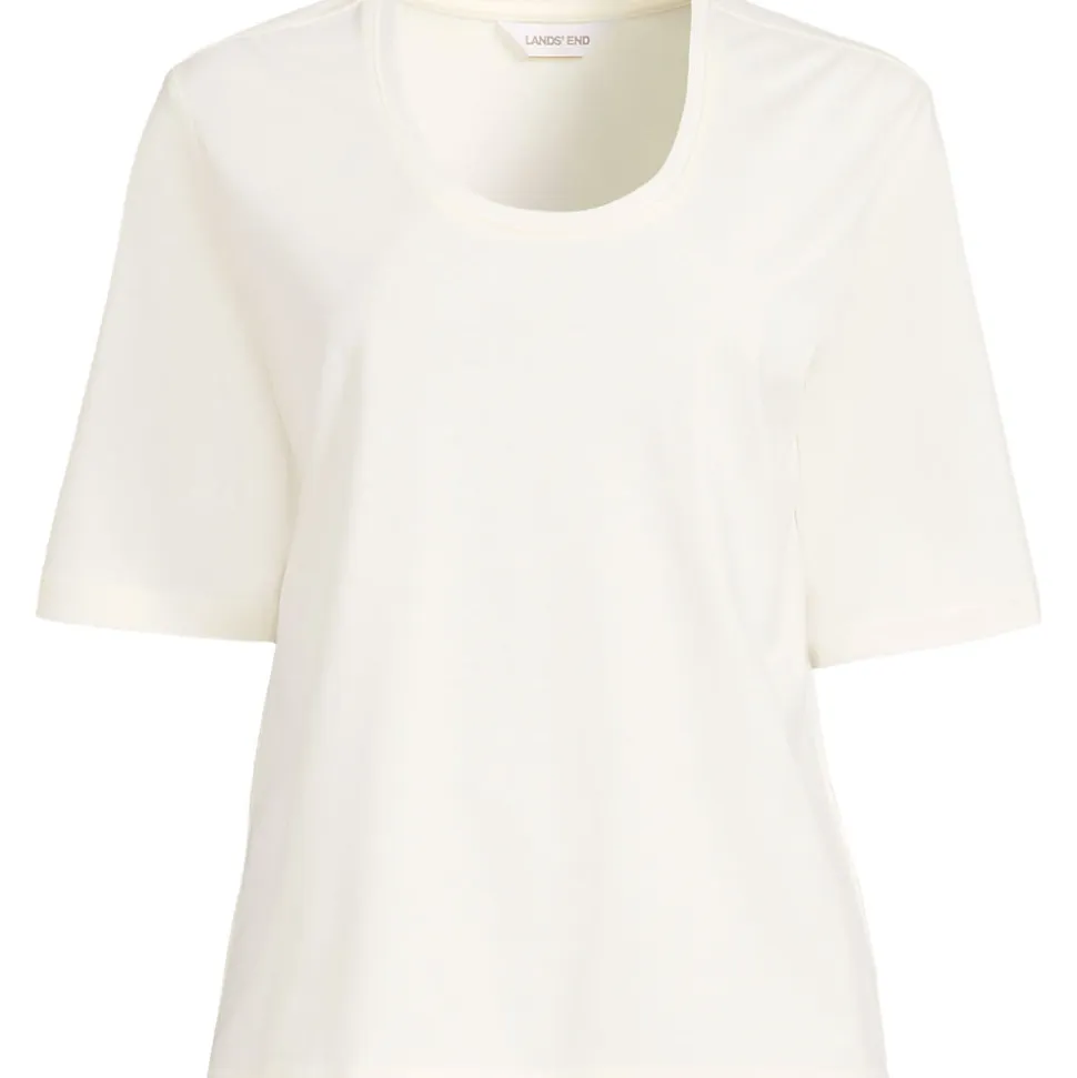 Supima Rundhalsshirt für Damen