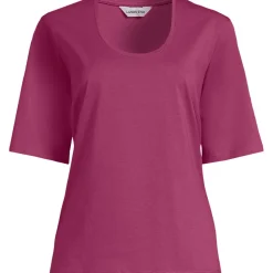 Supima Rundhalsshirt für Damen