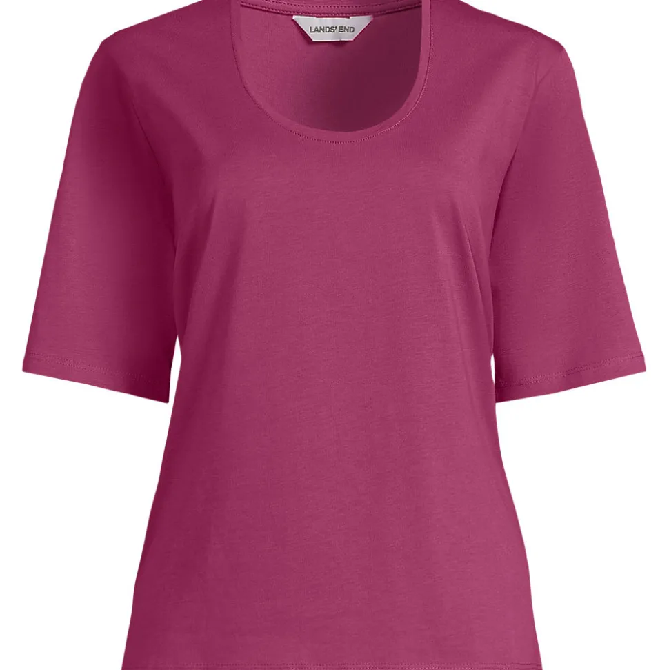 Supima Rundhalsshirt für Damen