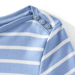 Supima-Shirt aus Baumwolle mit U-Boot-Ausschnitt für Damen