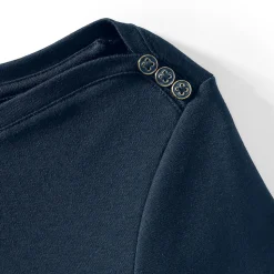 Supima-Shirt aus Baumwolle mit U-Boot-Ausschnitt für Damen