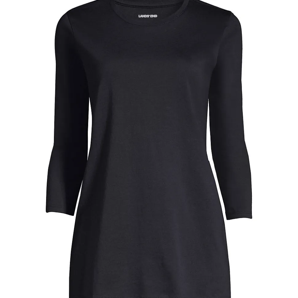Supima-Shirt mit 3/4-Ärmeln für Damen