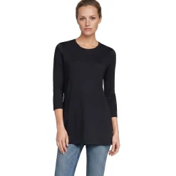 Supima-Shirt mit 3/4-Ärmeln für Damen
