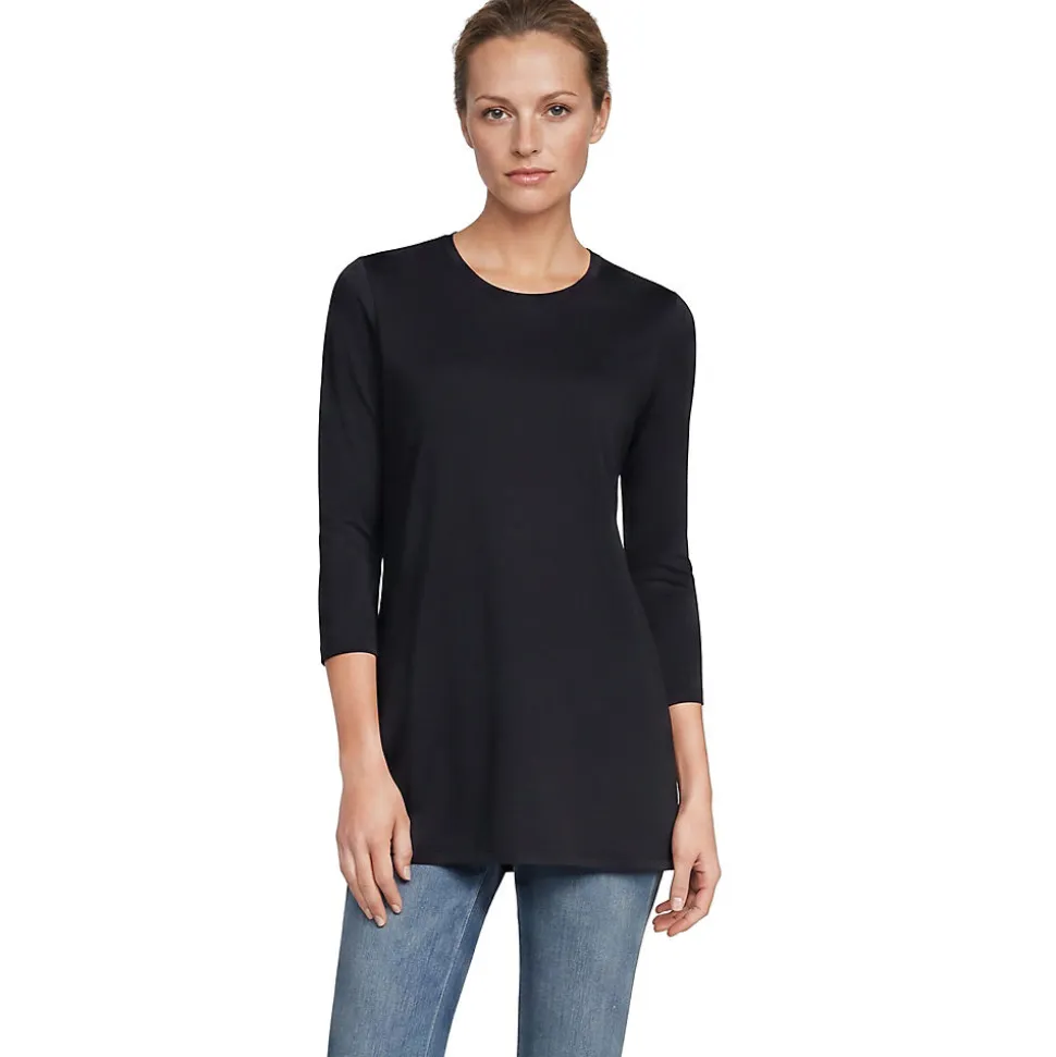 Supima-Shirt mit 3/4-Ärmeln für Damen