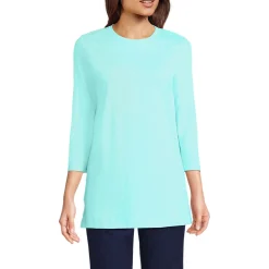 Supima-Shirt mit 3/4-Ärmeln für Damen