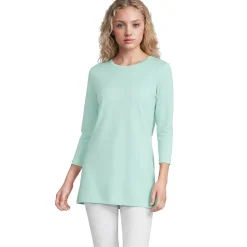 Supima-Shirt mit 3/4-Ärmeln für Damen