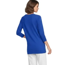 Supima-Shirt mit 3/4-Ärmeln für Damen