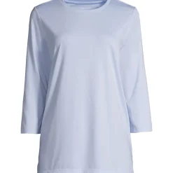 Supima-Shirt mit 3/4-Ärmeln für Damen
