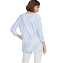 Supima-Shirt mit 3/4-Ärmeln für Damen