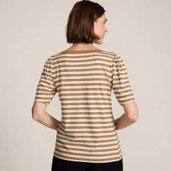 Supima-Shirt mit U-Boot-Ausschnitt für Damen