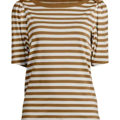 Supima-Shirt mit U-Boot-Ausschnitt für Damen
