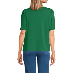 Supima-Shirt mit U-Boot-Ausschnitt für Damen