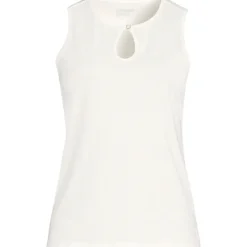 Supima-Top mit Keyhole-Ausschnitt für Damen