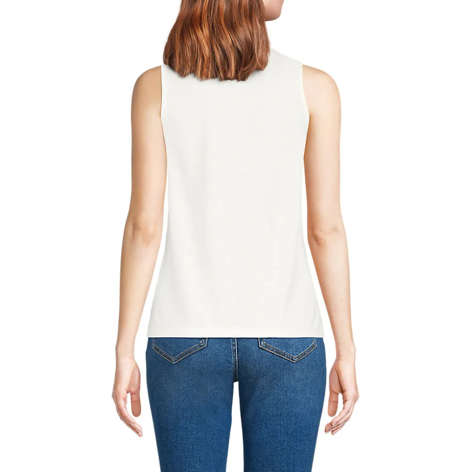 Supima-Top mit Keyhole-Ausschnitt für Damen