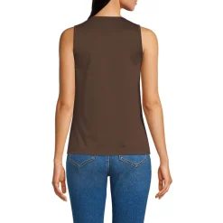 Supima-Top mit Keyhole-Ausschnitt für Damen