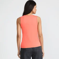 Supima-Top mit Keyhole-Ausschnitt für Damen